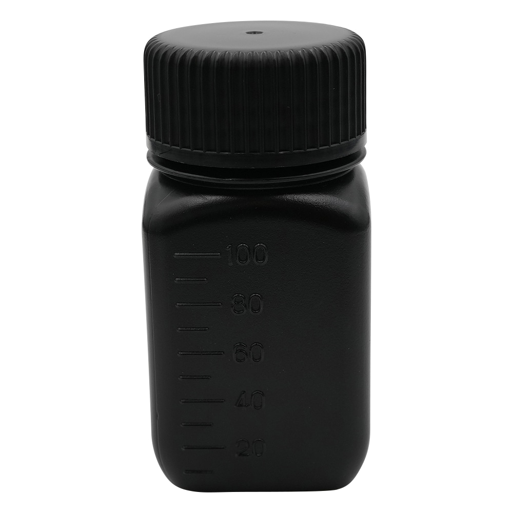 ニッコー・ハンセン Jボトル角型 広口 遮光 100mL 1本 1570-01 1本(ご注文単位1本)【直送品】