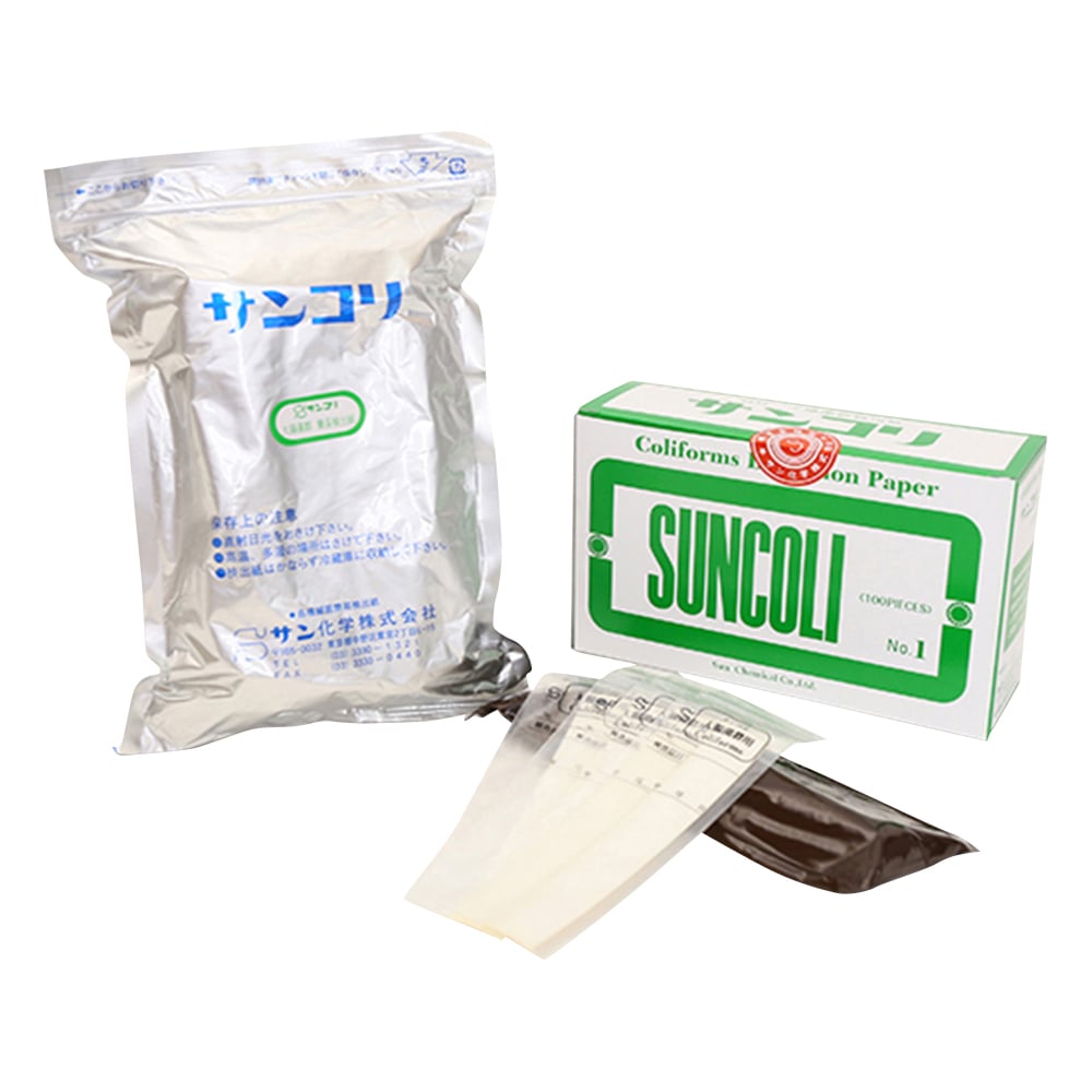 サン化学 サンコリ簡易菌検出紙 (大腸菌群用)1箱(100枚入) 00001 1箱(ご注文単位1箱)【直送品】