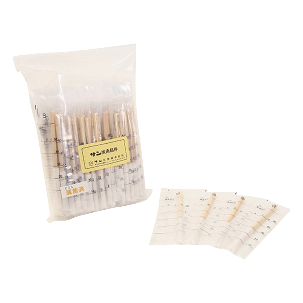 サン化学 サン滅菌綿棒 1袋(100枚入) 10 1袋(ご注文単位1袋)【直送品】