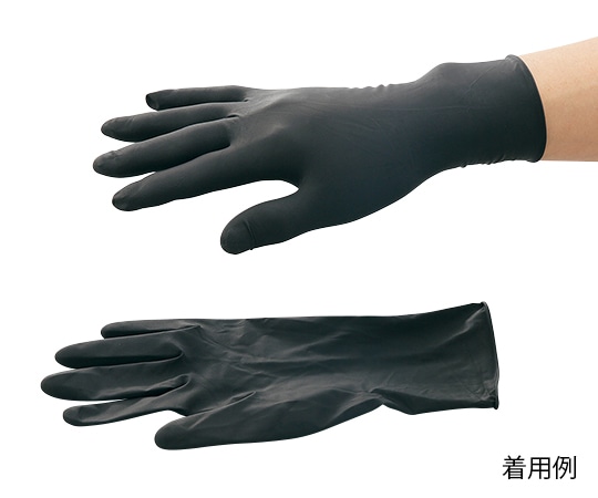 三高サプライ ラテックス手袋 ビューティーBLACK Sサイズ 1箱（50枚入）　GB03 S 1箱（ご注文単位1箱）【直送品】