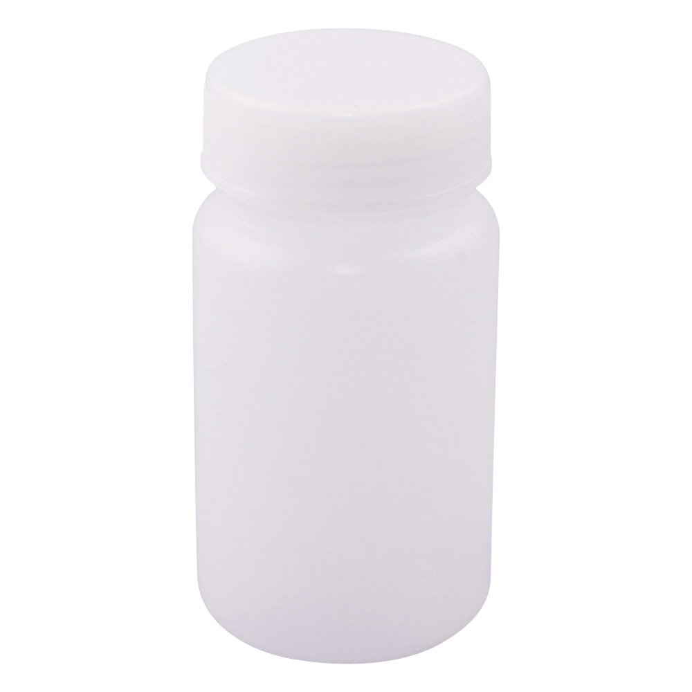 ニッコー・ハンセン 標準規格瓶 丸型広口(ナチュラル) 100mL 1本 1028-04 1本(ご注文単位1本)【直送品】