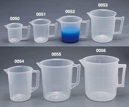 瑞穂化成工業 PP手付きビーカー 500mL 0053 1個(ご注文単位1個)【直送品】