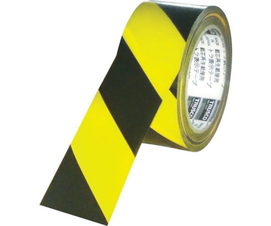 トラスコ中山 トラ表示テープ 25mm×25m TRTR-2525YB 1巻(ご注文単位1巻)【直送品】