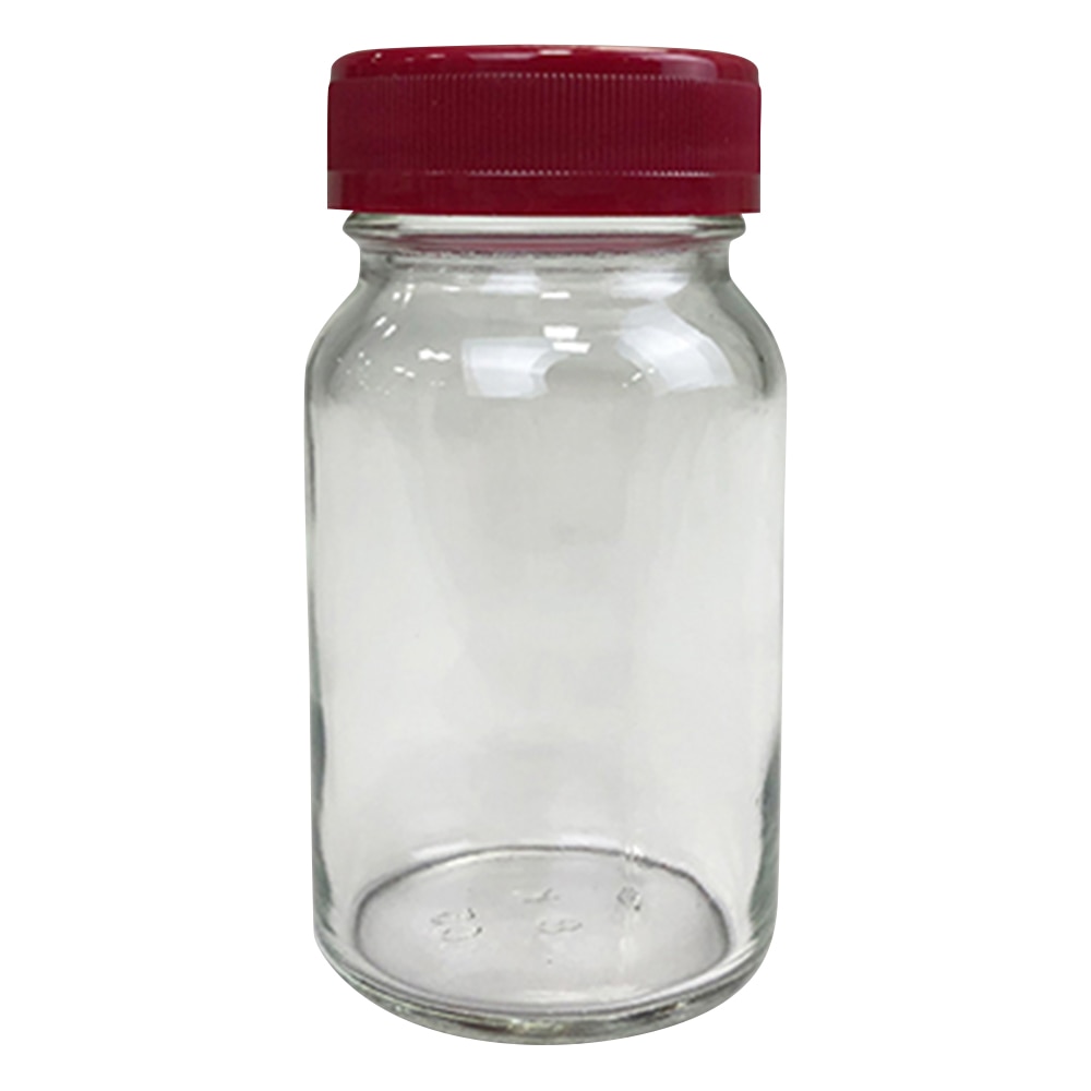 アズワン 規格瓶(広口) 透明 85.5mL No.8 1本(ご注文単位1本)【直送品】