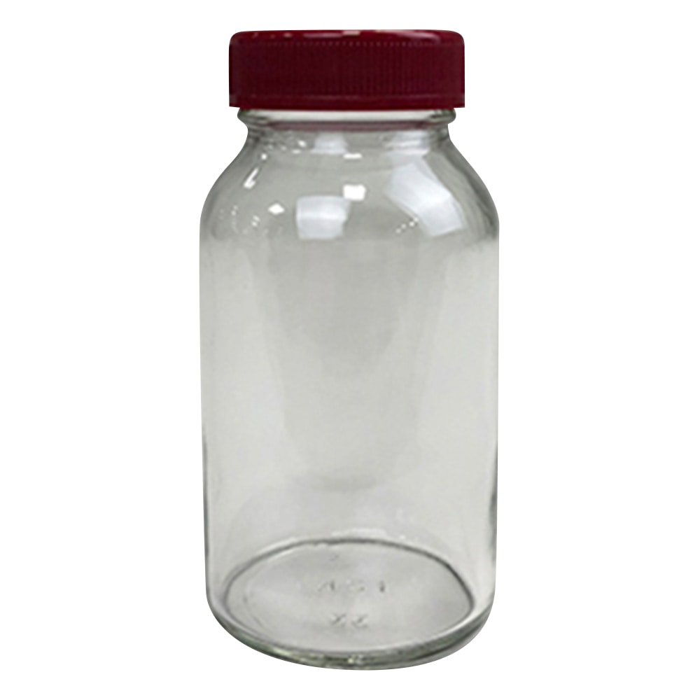 アズワン 規格瓶(広口) 透明 173mL No.12 1本(ご注文単位1本)【直送品】