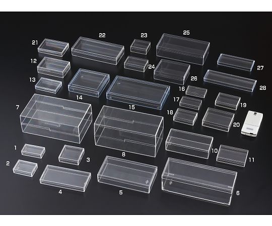 サンプラテック スチロール角型ケース　No.2　※ケース販売（50個入）　02262c 1箱（ご注文単位1箱）【直送品】