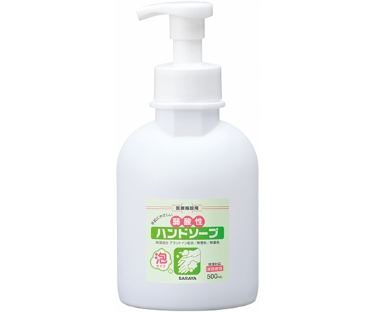 サラヤ 弱酸性ハンドソープ500mL泡ポンプ付減容 23408 1本(ご注文単位1本)【直送品】