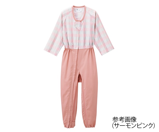 エンゼル(介護用品) 前開き介護寝巻き (フルオープン型/ロック機能付) サーモンピンク/LL 5738-TA 1枚(ご注文単位1枚)【直送品】