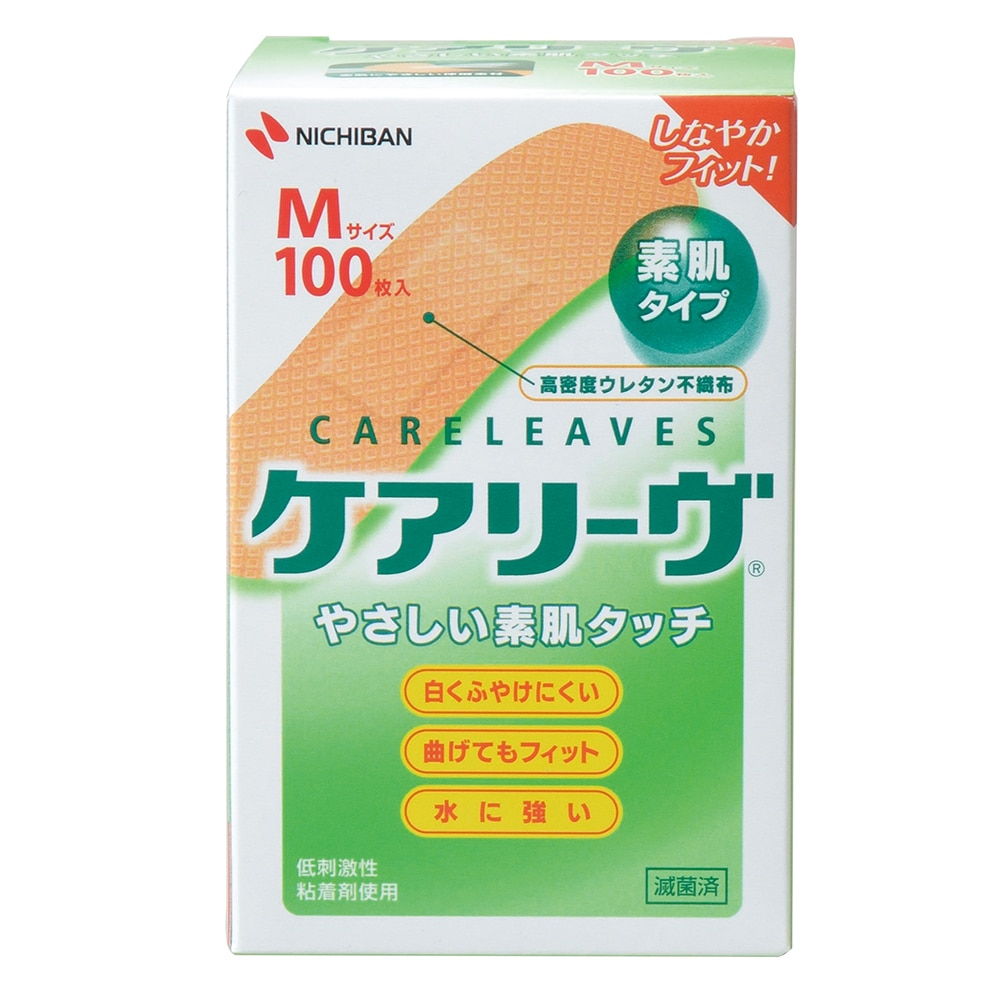 ニチバン ケアリーヴ（救急絆創膏） M 100枚入　CL100M 1個（ご注文単位1個）【直送品】