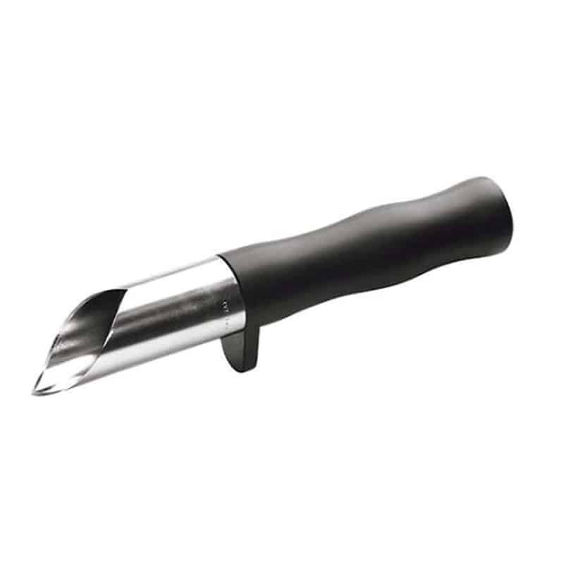 新考社 開缶器 丸孔専用 黒柄(φ35×225)S-0019　0739510 1個（ご注文単位1個）【直送品】