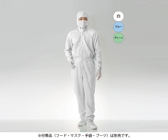 東洋リントフリー 防塵ツナギ服 白 FC133C-01 L 1枚(ご注文単位1枚)【直送品】