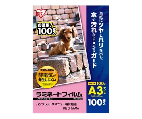 アイリスオーヤマ アイリスオーヤマ ラミネートフィルム A3 LFT-A3100 1個(ご注文単位1個)【直送品】
