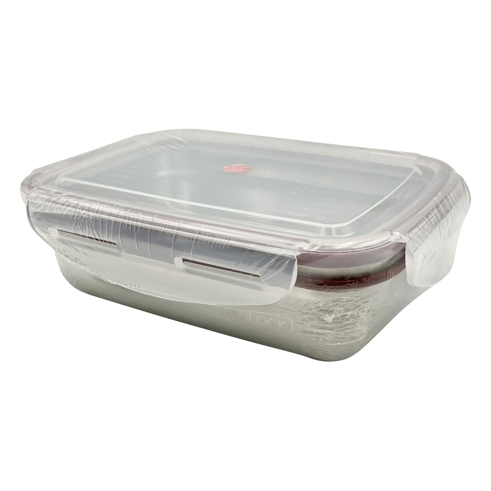 アズワン ステンレス角型容器(ロックタイプ) 560mL No.5 1個(ご注文単位1個)【直送品】