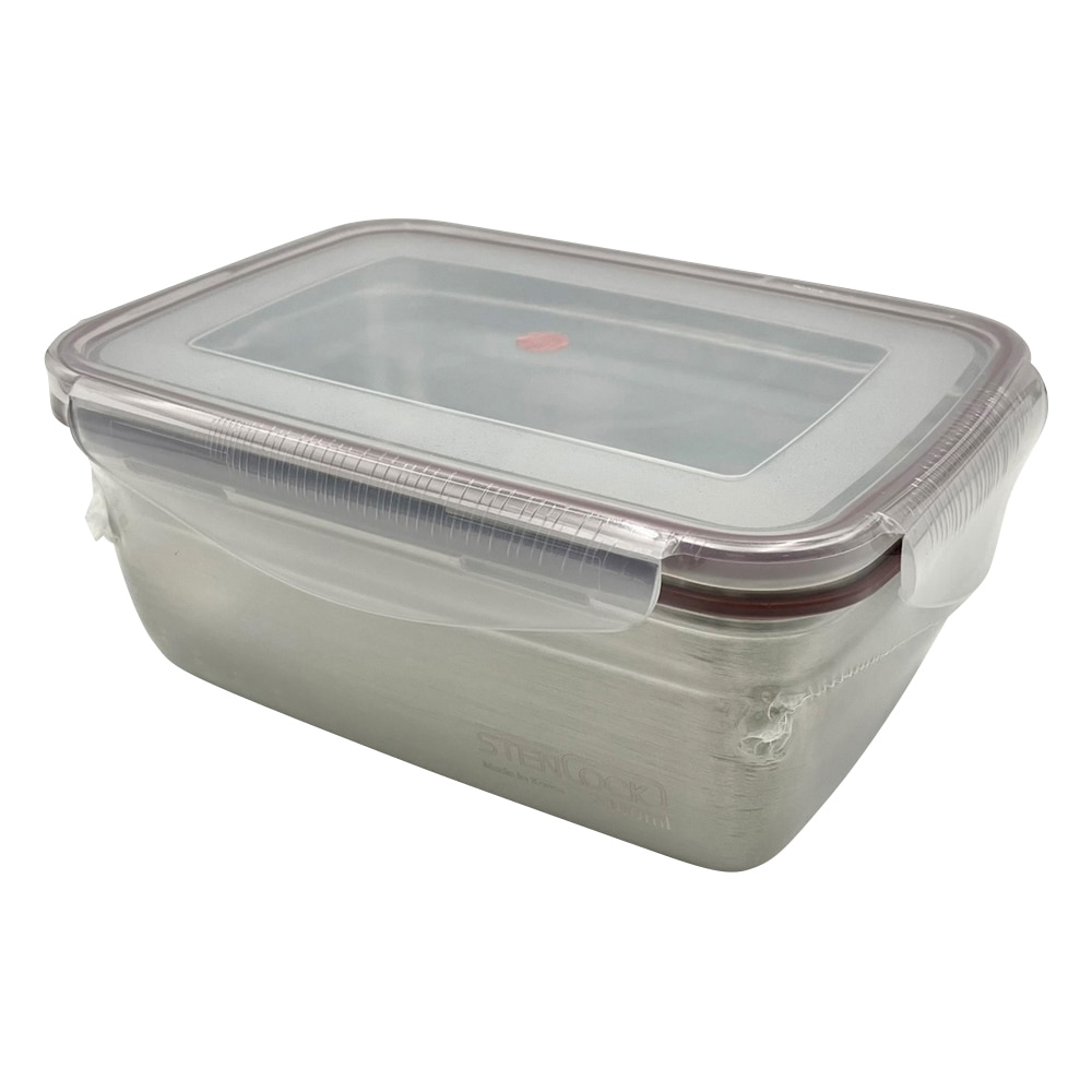 アズワン ステンレス角型容器(ロックタイプ) 2000mL No.6-2 1個(ご注文単位1個)【直送品】