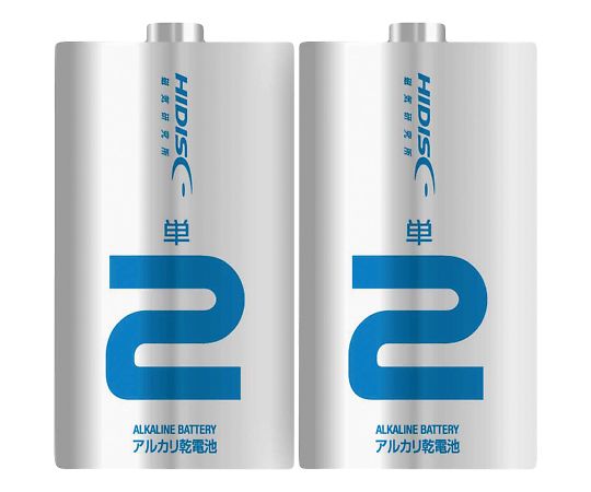 磁気研究所 アルカリ乾電池 単2形 2本入 HDLR14/1.5V2P 1パック(ご注文単位1パック)【直送品】