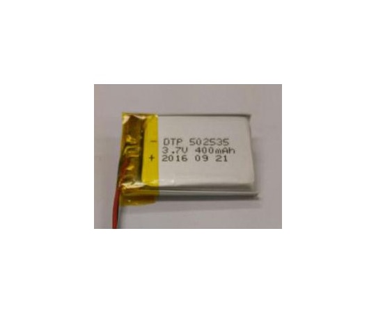 アズワン リチウムイオンポリマー電池 3.7V 400mAh DTP502535(PHR) 1個(ご注文単位1個)【直送品】