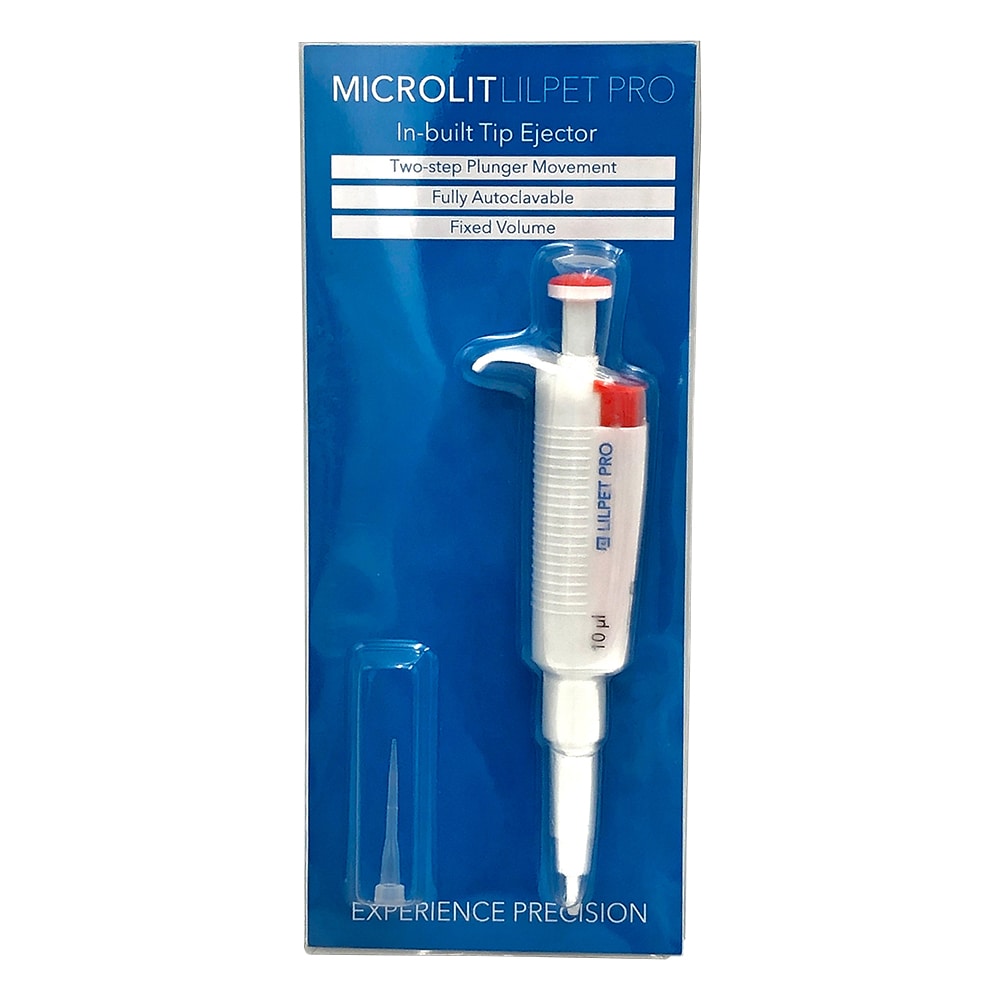 MICROLIT 小型定量ピペット(イジェクタ付き) 10μL LILP-10 1台(ご注文単位1台)【直送品】