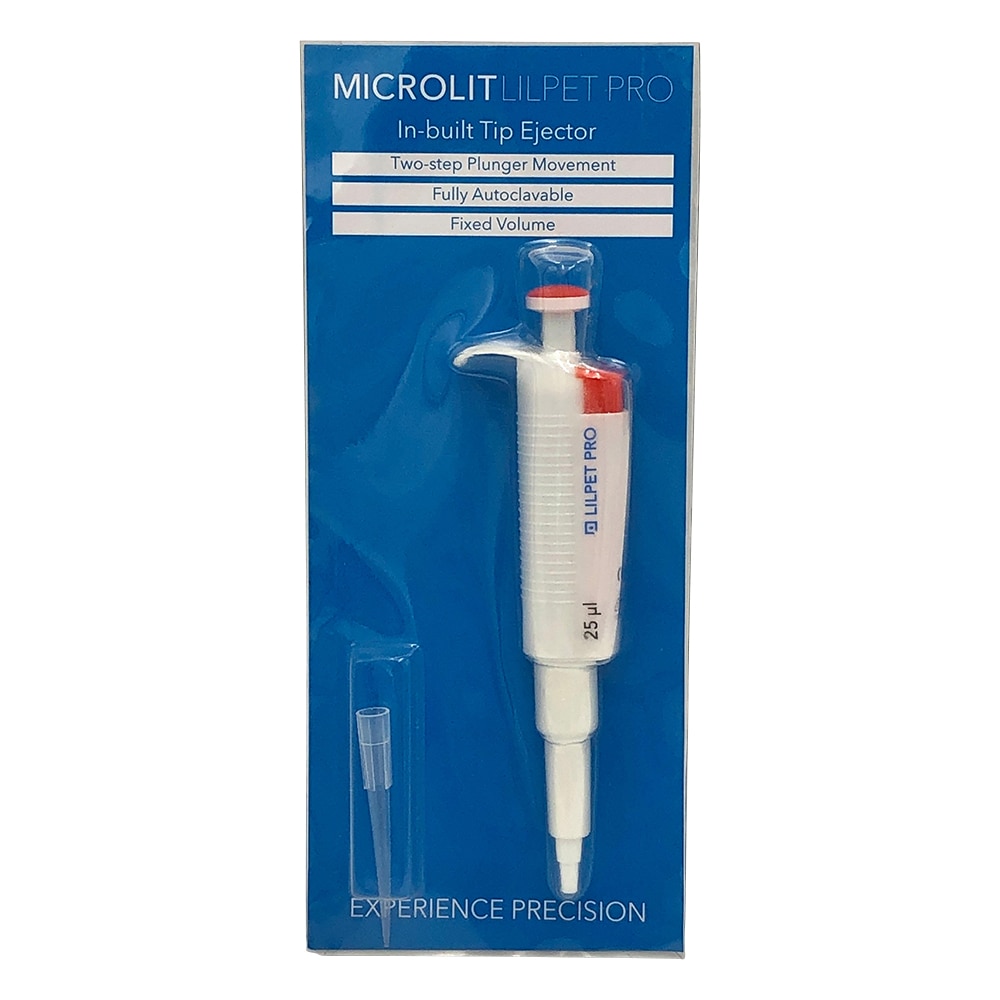 MICROLIT 小型定量ピペット(イジェクタ付き) 25μL LILP-25 1台(ご注文単位1台)【直送品】