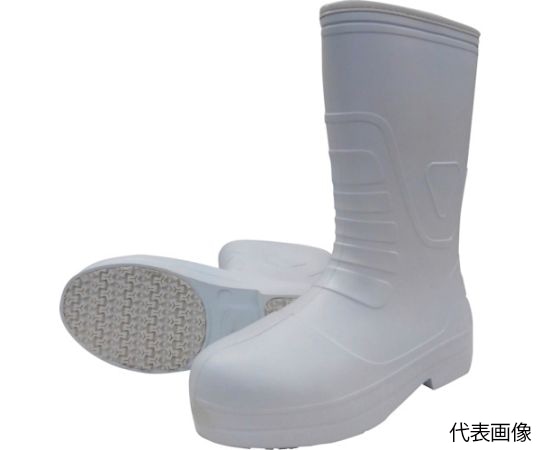 喜多(安全靴) 柔らかいEVAラバー安全長靴 KR7030 ホワイト LL(26.5~27.0) KR7030-WH-LL 1足(ご注文単位1足)【直送品】