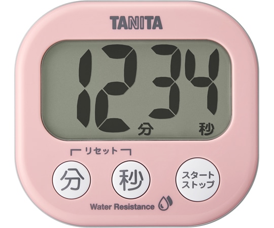 タニタ 洗えるでか見えタイマー ピンク TD-426PK 1個(ご注文単位1個)【直送品】