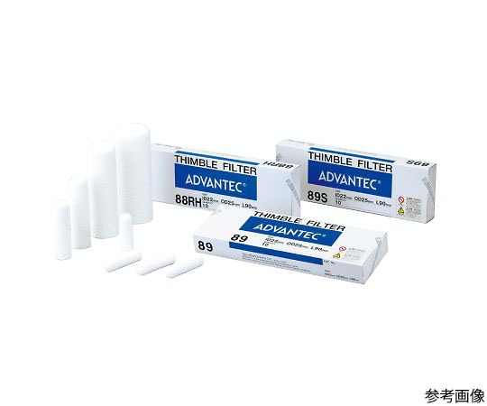 ADVANTEC 円筒濾紙No.86R　（ID24mm　OD28mm　L100mm）　25本入　35620280 1箱（ご注文単位1箱）【直送品】