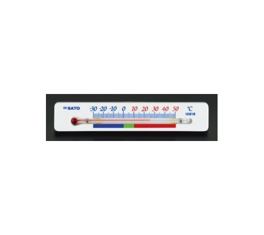 エスコ 140x8x26mm 冷蔵庫用温度計(マグネット付) EA722CB-14 1個(ご注文単位1個)【直送品】