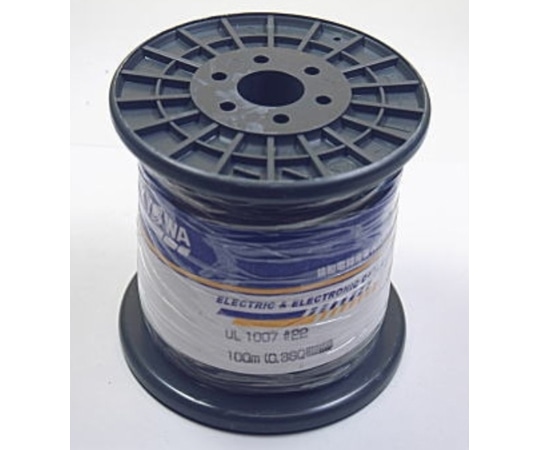 協和ハーモネット UL1007 耐熱ビニル絶縁電線 黒 100m巻 AWG22 UL1007AWG22-100MR(BK) 1リール(ご注文単位1リール)【直送品】