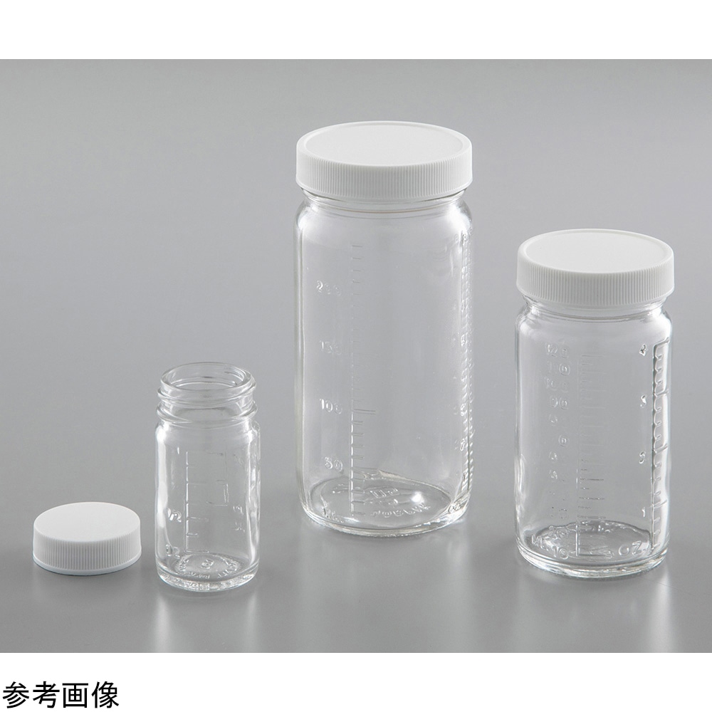 Qorpak 成形メモリ付きガラス瓶 120mL　239221 1本（ご注文単位1本）【直送品】