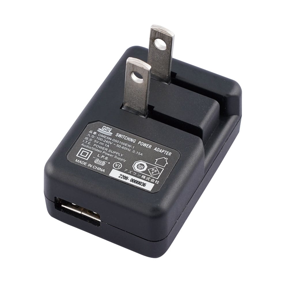 アズワン ACアダプタ USB電源 GME5N-050100EW-1 1個(ご注文単位1個)【直送品】