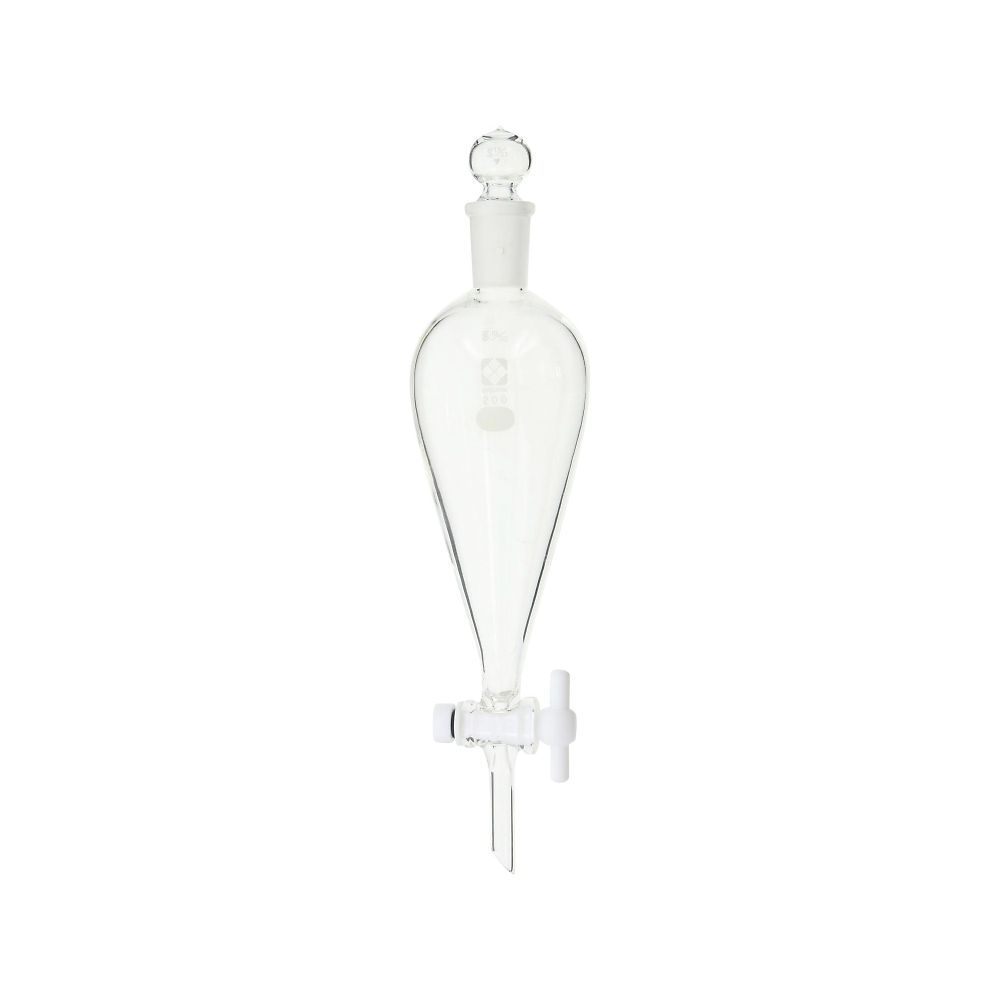 柴田科学 分液ロート スキーブ形 PTFEコック付 200mL014260-200 1個 (ご注文単位1個) 【直送品】