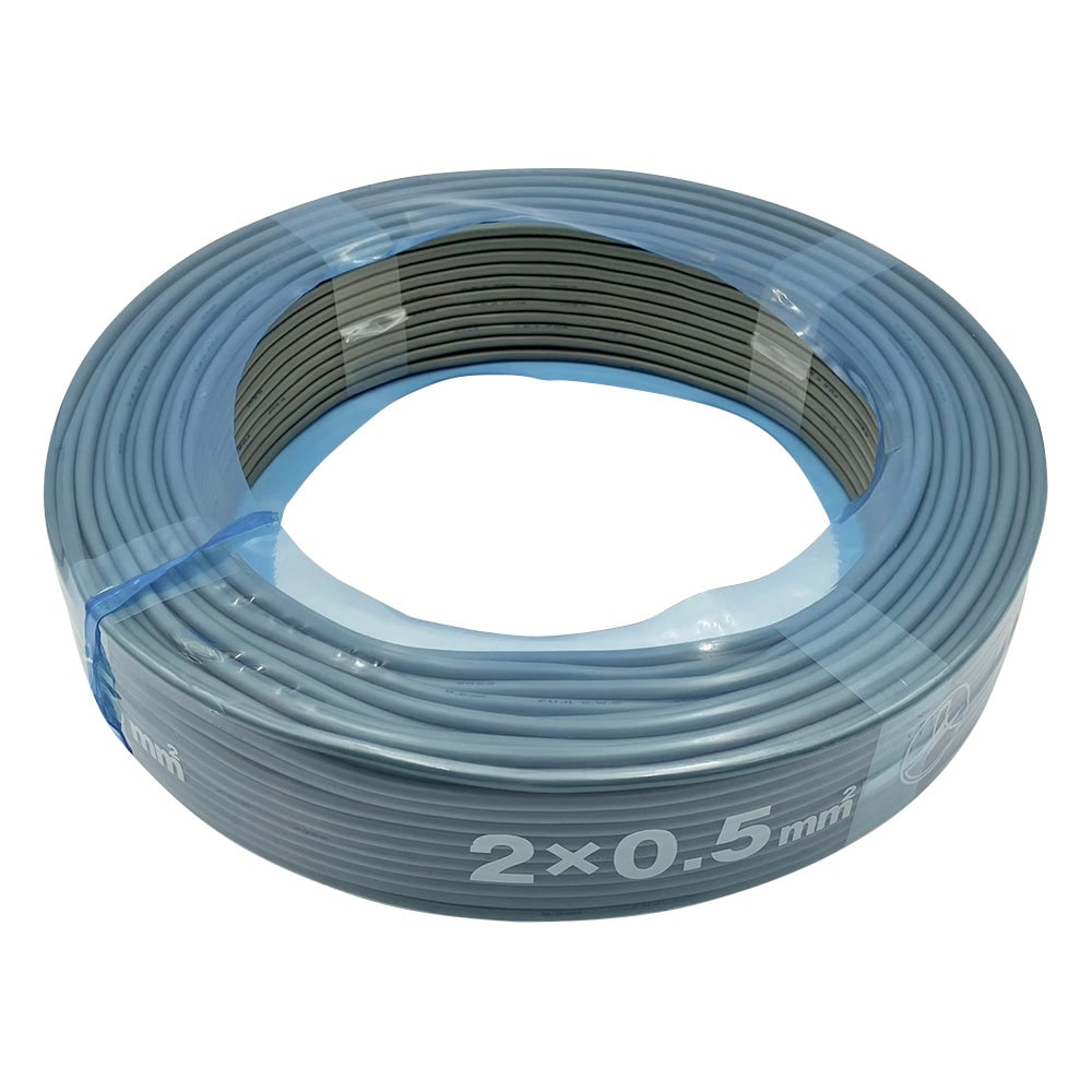 富士電線工業 ビニルキャブタイヤ丸形コード (VCT-F) 2心 φ5.8mm 1巻 (100m入) 1巻 (ご注文単位1巻) 【直送品】