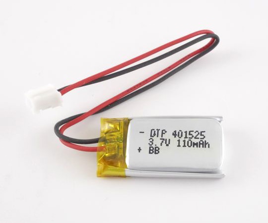 アズワン リチウムイオンポリマー電池 3.7V 110mAhDTP401525 (PHR2) 1個 (ご注文単位1個) 【直送品】