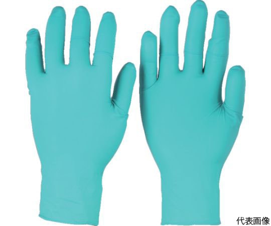 アンセル 耐薬品ニトリルゴム使い捨て手袋 タッチエヌタフ 92-600 粉無 Sサイズ 100枚入92-600-7 1箱 (ご注文単位1箱) 【直送品】