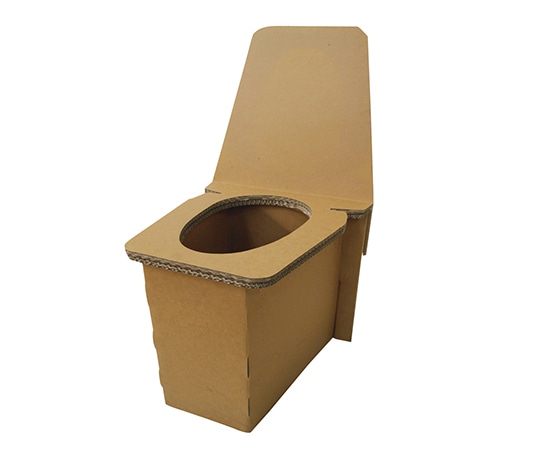 京阪紙工 アットトイレセット (避難用トイレ) 1セット (ご注文単位1セット) 【直送品】