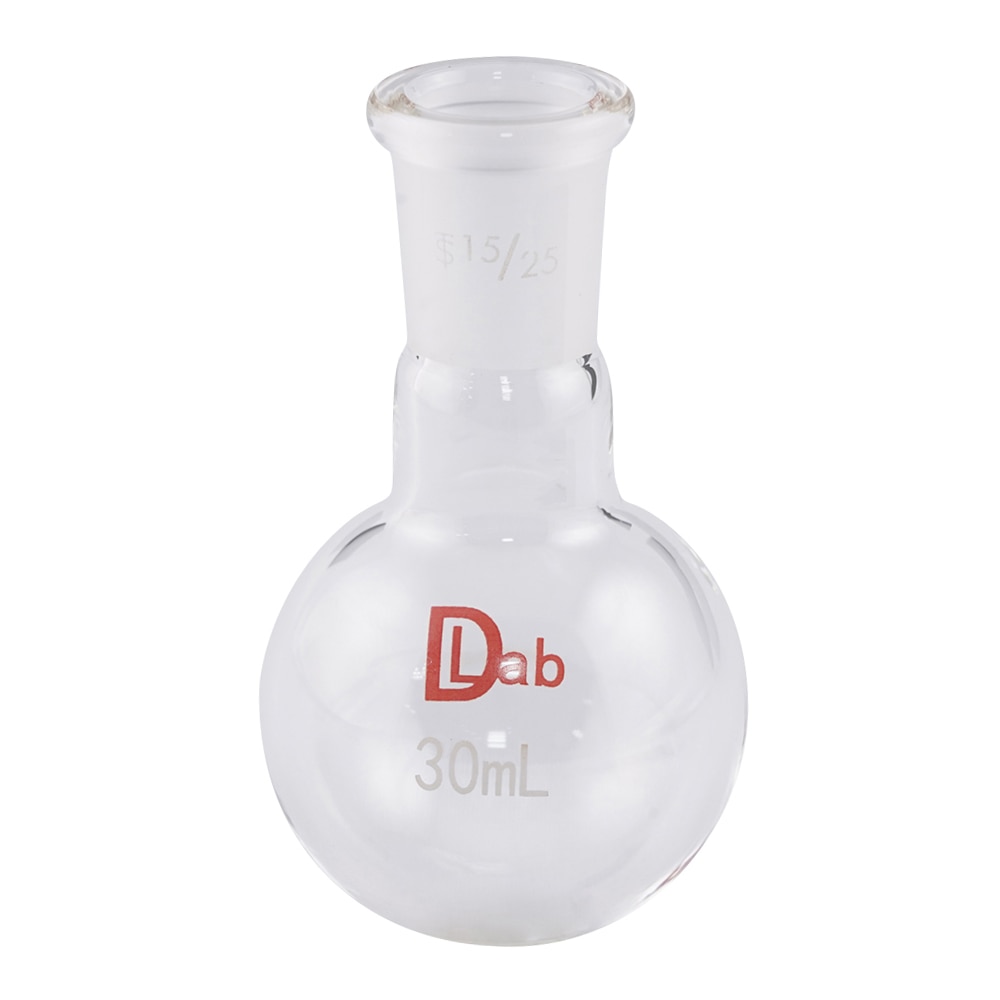ラブディポット 共通摺合丸底フラスコ (硼珪酸ガラス-1) 30mL 15/25 1個 (ご注文単位1個) 【直送品】