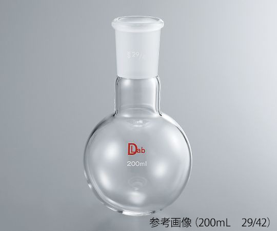 ラブディポット 共通摺合丸底フラスコ (硼珪酸ガラス-1) 50mL 24/40 1個 (ご注文単位1個) 【直送品】