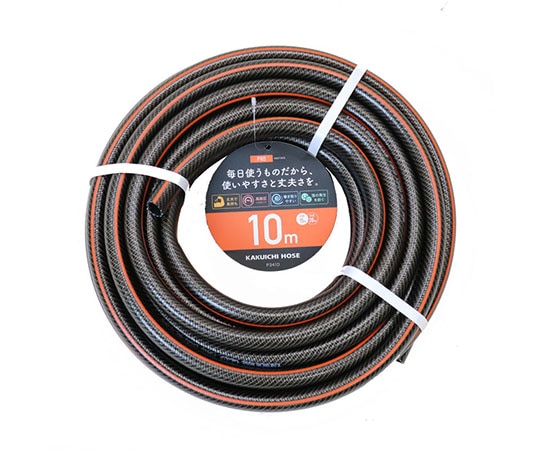 カクイチ 散水用ホース PRO ブラック+オレンジライン 内径15mm 外径20mm 10M P341D892590 1巻 (ご注文単位1巻) 【直送品】