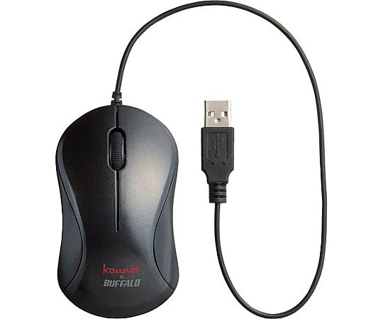 BUFFALO ケーブルが邪魔にならないノートPCマウス4623-3103 1個 (ご注文単位1個) 【直送品】