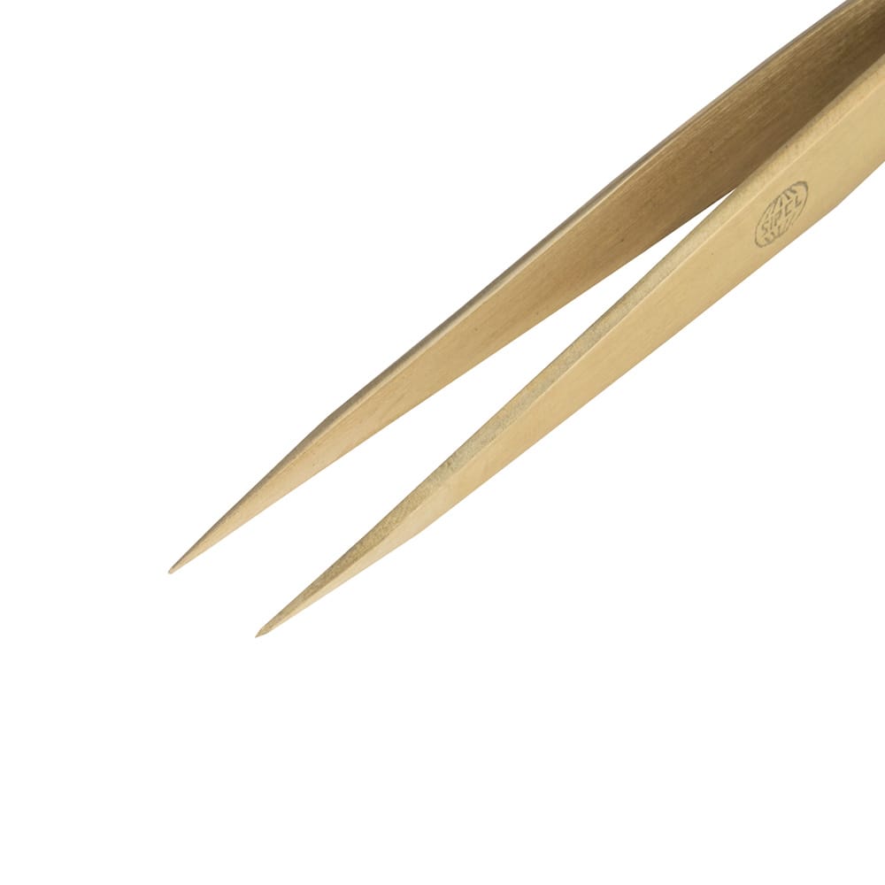 アズワン 真鍮ピンセット 125mm 0.5mmP-BRASS/P 1本 (ご注文単位1本) 【直送品】