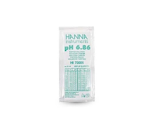 ハンナ インスツルメンツ pH標準液 (スタンダードタイプ) pH6.86 1個HI70006P 1個 (ご注文単位1個) 【直送品】