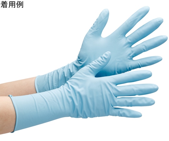 ミドリ安全 ニトリル手袋 厚手 ベルテ766H パウダーフリー Mサイズ (50枚入) VERTE-766H-M 1箱 (ご注文単位1箱) 【直送品】