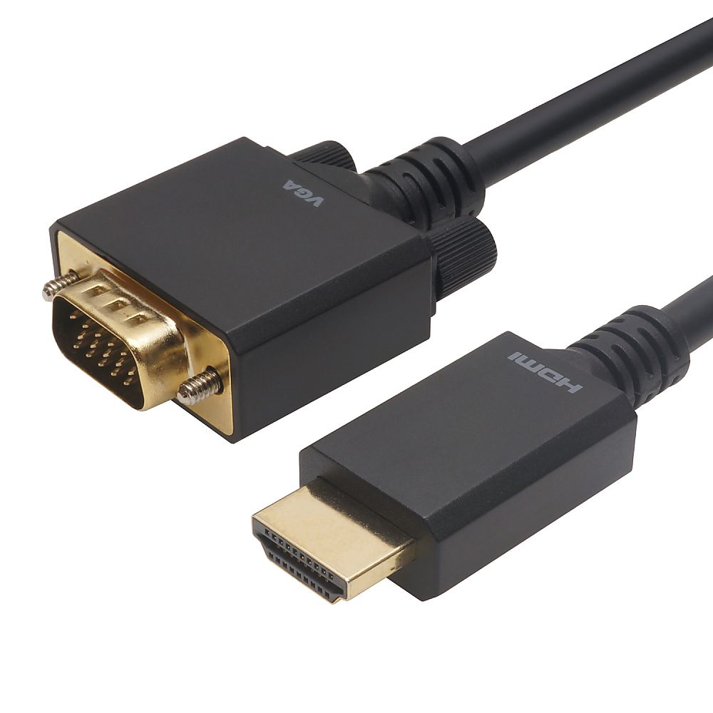 ホーリック HDMI→VGA変換ケーブル 2mHAVG20-709BB 1本 (ご注文単位1本) 【直送品】