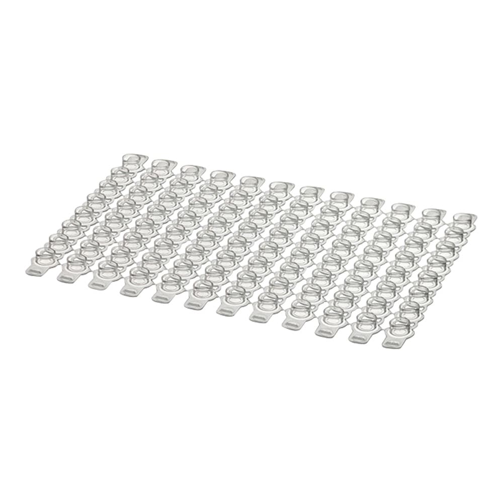 Simport PCRプレート (Superflex/0.2mLロープロファイル・ノンスカート) キャップシート (8連×12列) ナチュラル 1ケース (10枚/パック×10パック入) T321-96N 1ケース (ご注文単位1ケース) 【直送品】