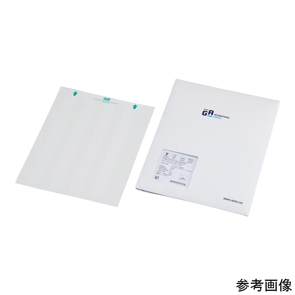 GA International セルフラミネート低温オートクレーブラベル (白＋透明) 25.4×12.7＋19.1mm 1パック (200×16シート入) DFSL-13WH 1パック (ご注文単位1パック) 【直送品】