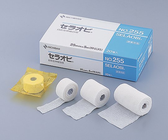 ニチバン (小分け) 自着性伸縮包帯 セラオビ (R) 25mm×5m 1袋 (1巻入) No.255 1袋 (ご注文単位1袋) 【直送品】
