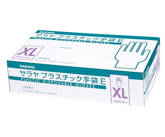 サラヤ プラスチック手袋E 粉無 XL 1ケース (100枚×10箱入) 53517 1ケース (ご注文単位1ケース) 【直送品】