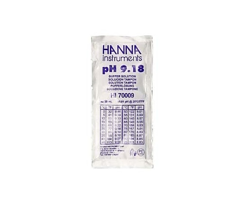 ハンナ インスツルメンツ pH標準液 (スタンダードタイプ) pH9.18 1個HI70009P 1個 (ご注文単位1個) 【直送品】