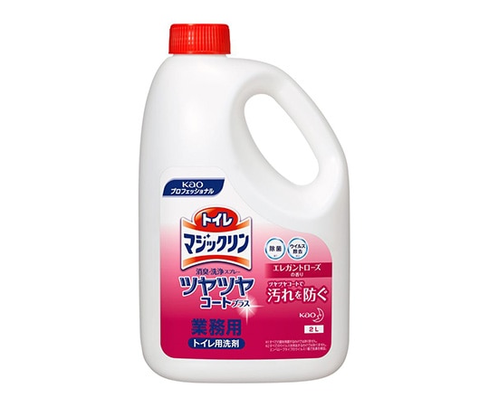 花王 トイレマジックリン消臭・洗浄スプレー ツヤツヤコートプラス エレガントローズの香り 2L業務用 6本 4901301354068 1ケース(ご注文単位1ケース)【直送品】