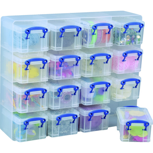 トラスコ中山 RUP 収納ケース オーガナイザー 0.14L クリア(ご注文単位1セット)【直送品】