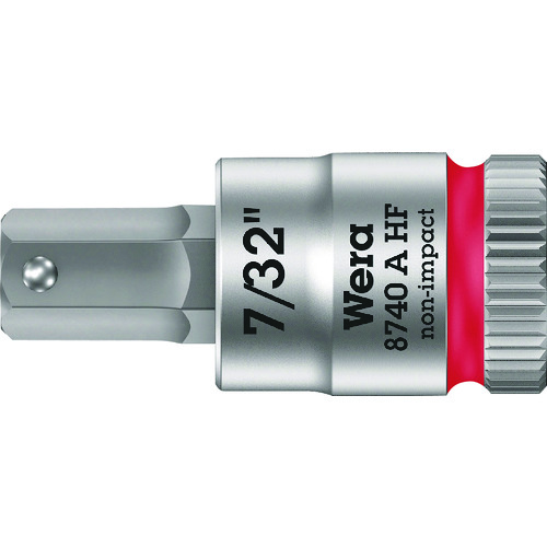 トラスコ中山 Wera 8740A HFソケット Hex-Plus SW7/32(ご注文単位1個)【直送品】